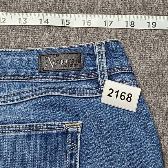 Natural Reflections Jeans Womens 16 Blue Comfort Stretch Flannel Lined Straight - Picture 11 of 11